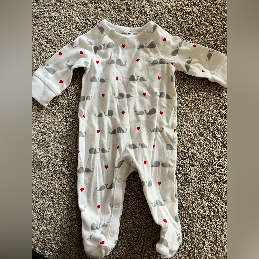 Janie and Jack Footed Sleeper 0-3M